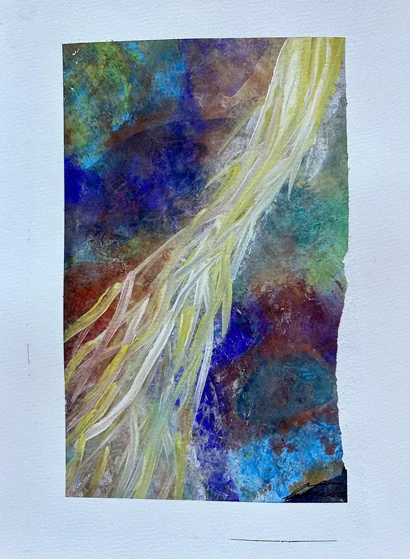Akvarell Gravity & Grace 5 Orginal akvarell/watercolors av Cecilia Larsdotter