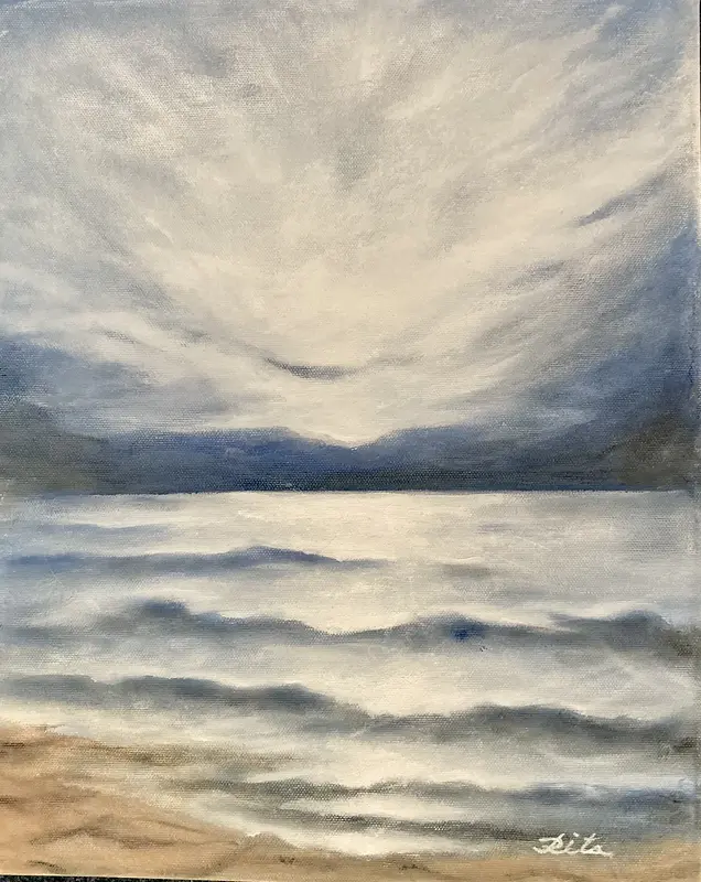 Oljemålning av Rita Börjesson