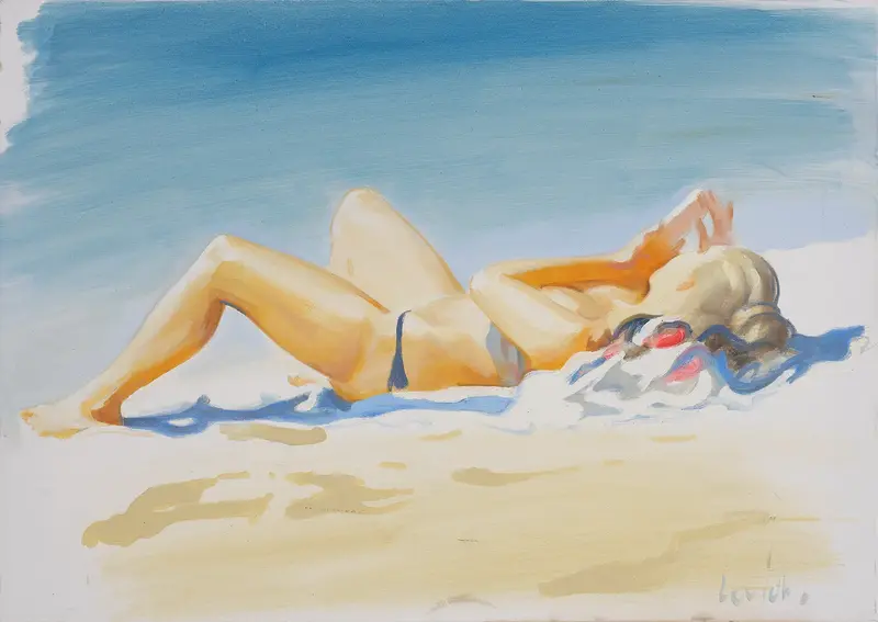 Oljemålning Facebook av Alexander Levich