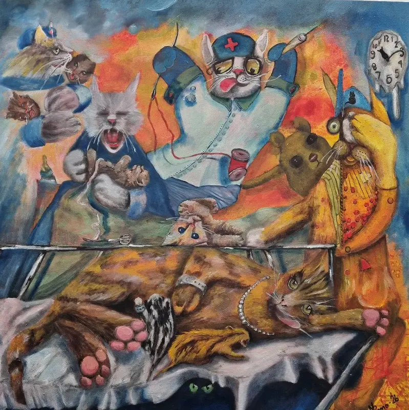 Oljemålning BB av Mildrid Rømo