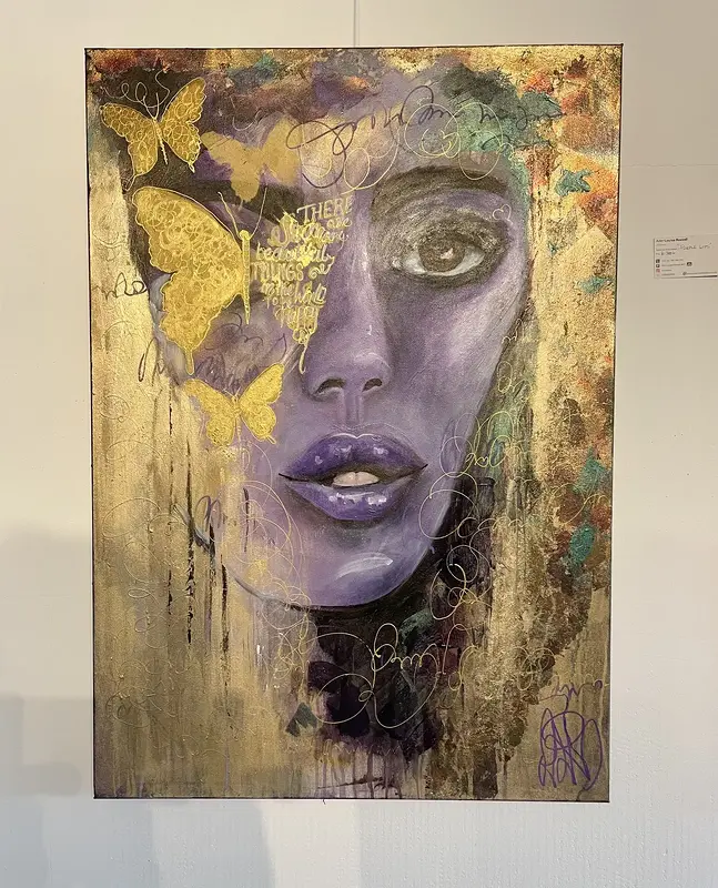 PURPLE LIPS av Ann-Louise Rosvall ART