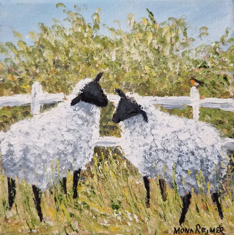 Akrylmålning Vi två av Mona Reimer