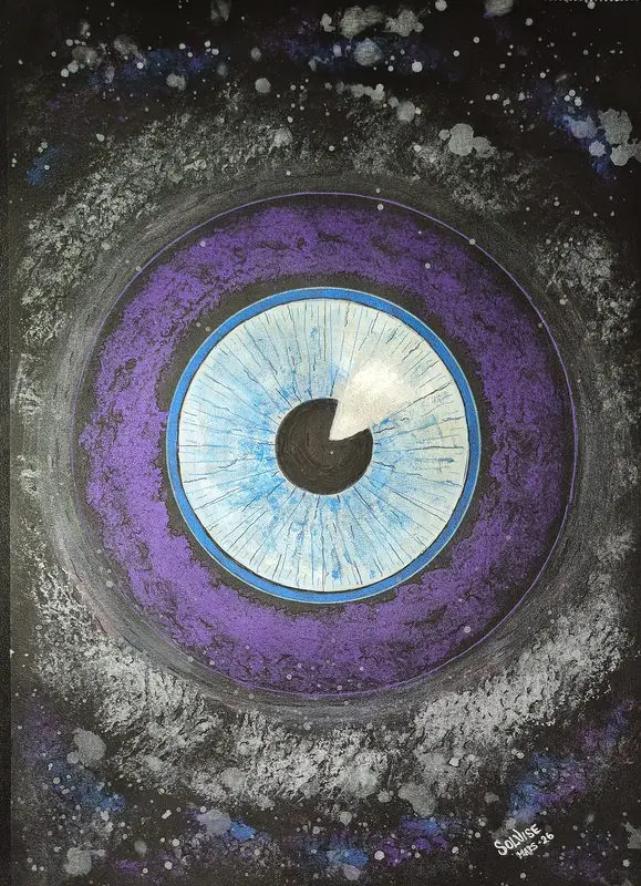 Akrylmålning Allseendet av SolVise