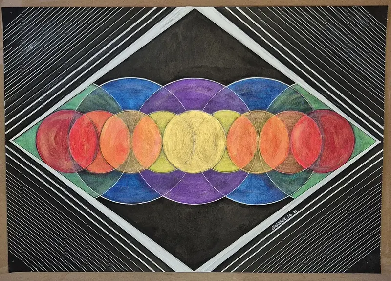 Akrylmålning Vobbling av SolVise