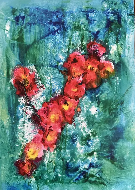 Vallmo om sommaren Vik hädan ThomasTvivlaren/Poppies in Summer, Doubting Thomas Fine Art Print signerad (50) av Cecilia Larsdotter