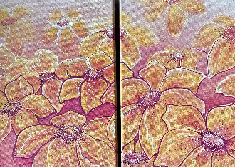 Akrylmålning av Monique Rydberg