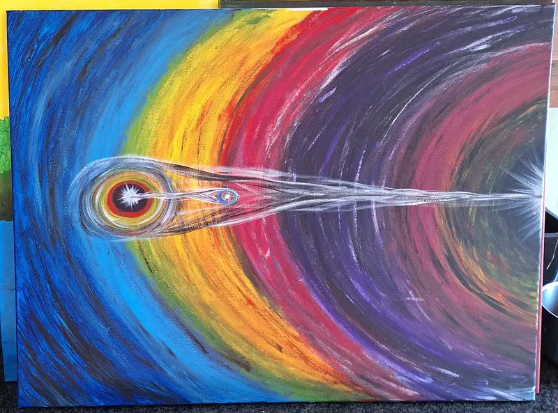 Akrylmålning PORTAL av Johannes Danielsson