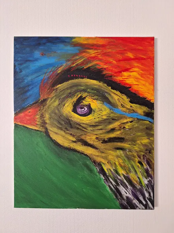 Akrylmålning PHOENIX av Johannes Danielsson