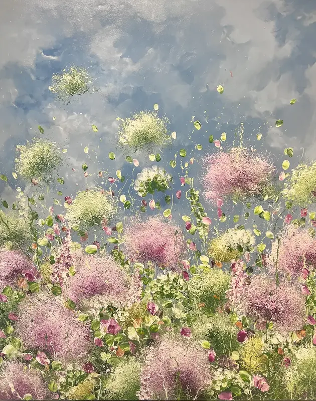 Akrylmålning Atmospheric Dispersion No. 1 av Anna Artistockholm Brandt