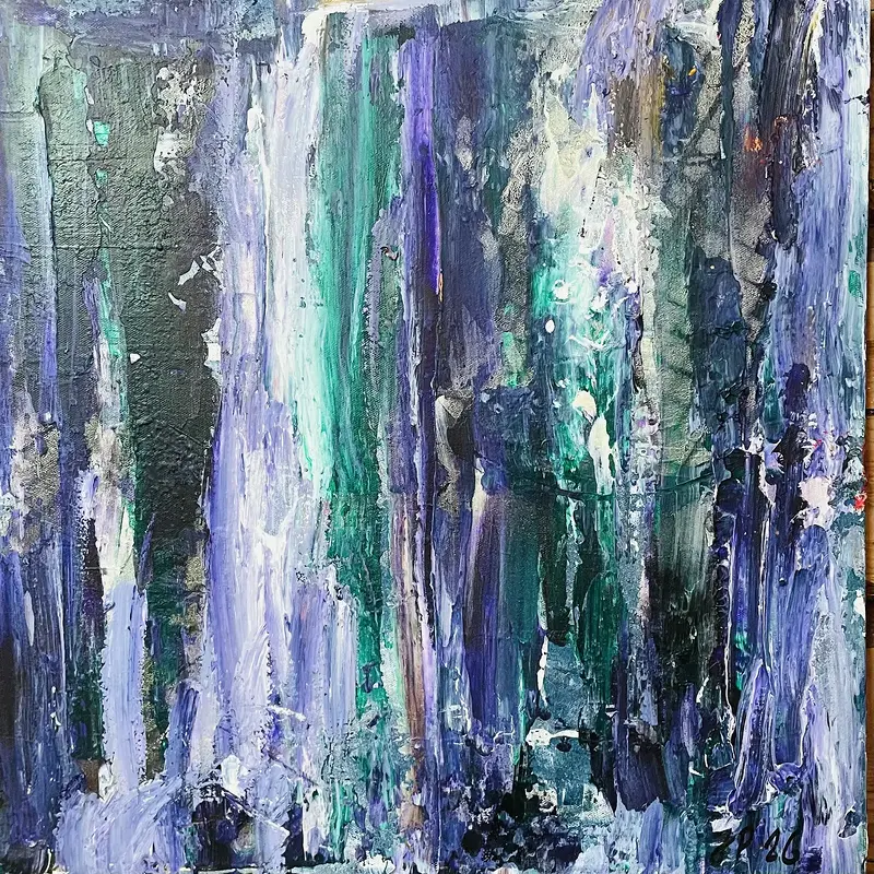 Oljemålning Forrest in scandinavia av Joakim Persson