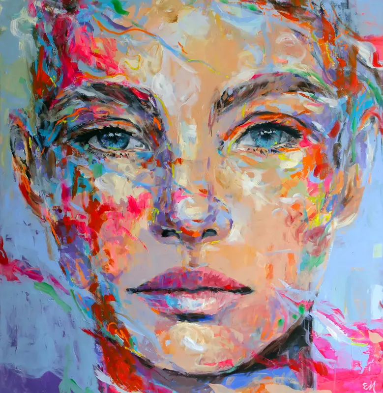 Akrylmålning Vivid av Emma Malm