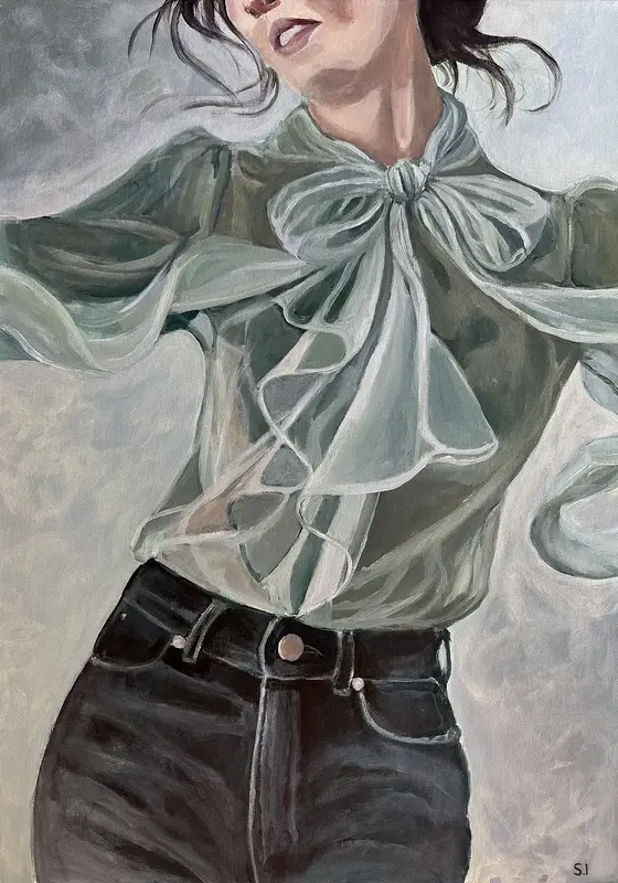 Akrylmålning Punkten av Sophie Irebring