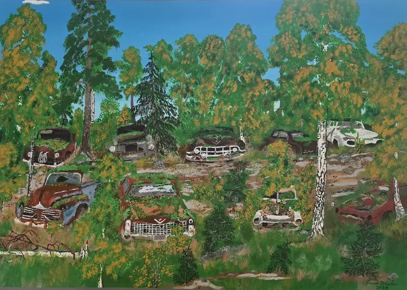 Akrylmålning av Sune Bruhn