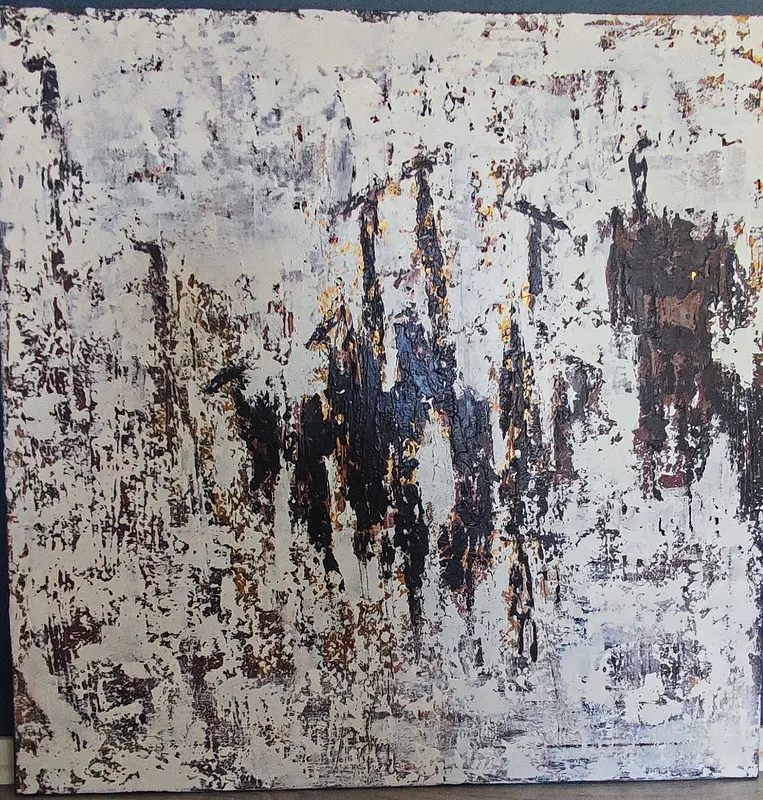 Akrylmålning Tillsammans är vi starka av Majda Silverbern