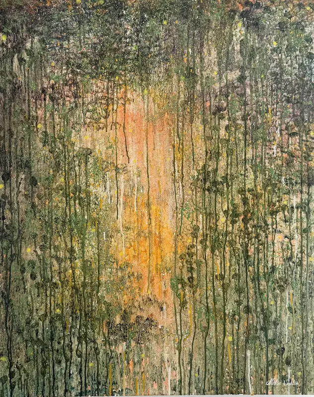 Oljemålning HELD WITHIN av Malin Sahlén