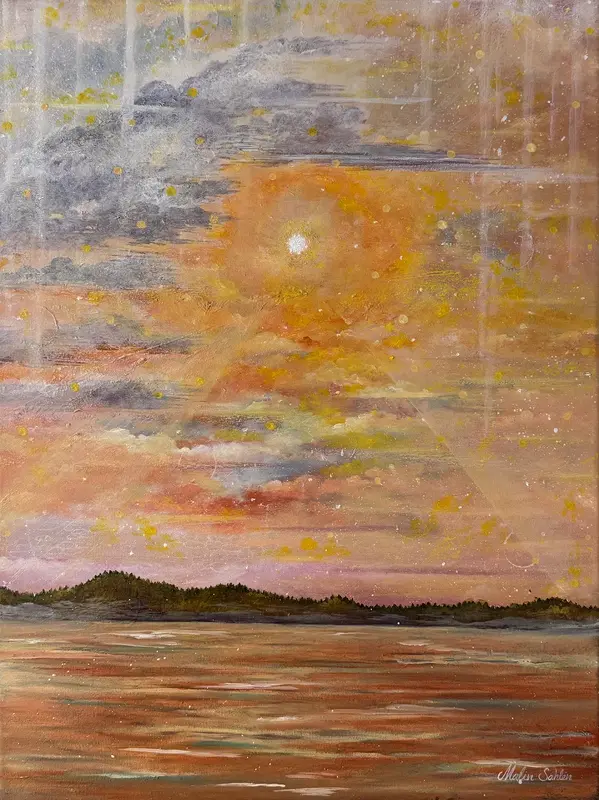 Oljemålning CLARITY WITHIN LIGHT av Malin Sahlén