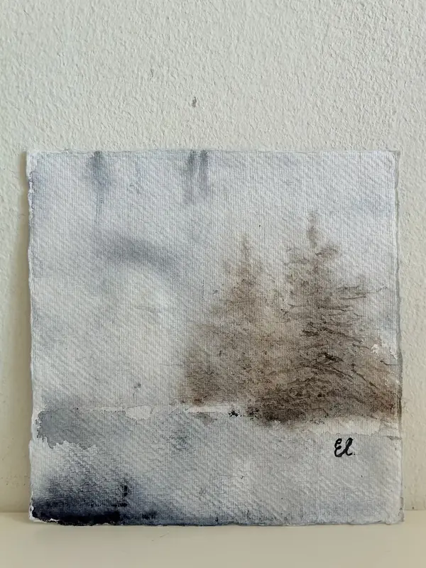 Akvarell Lugnets dal av Eva Sofia Liljestrand