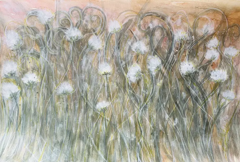 Akvarell Fluff av Charlotte Andersson