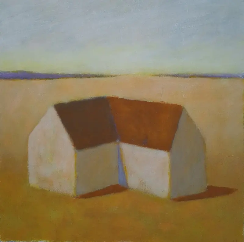 Oljemålning Ladan av Lars Stenman