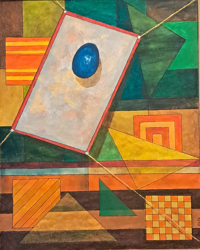 Akrylmålning "Färglek. Nr.2." av Roland Adolfsson