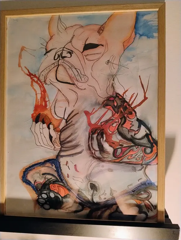 Akrylmålning BOB av FIA HÅKANSSON