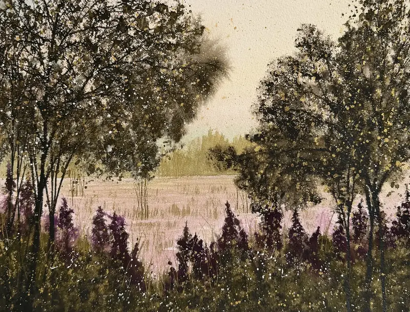 Akvarell Sommarlängtan av Desirée Rutqvist