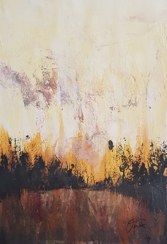 Akrylmålning Reflections 27 av Jonas Pehrsson