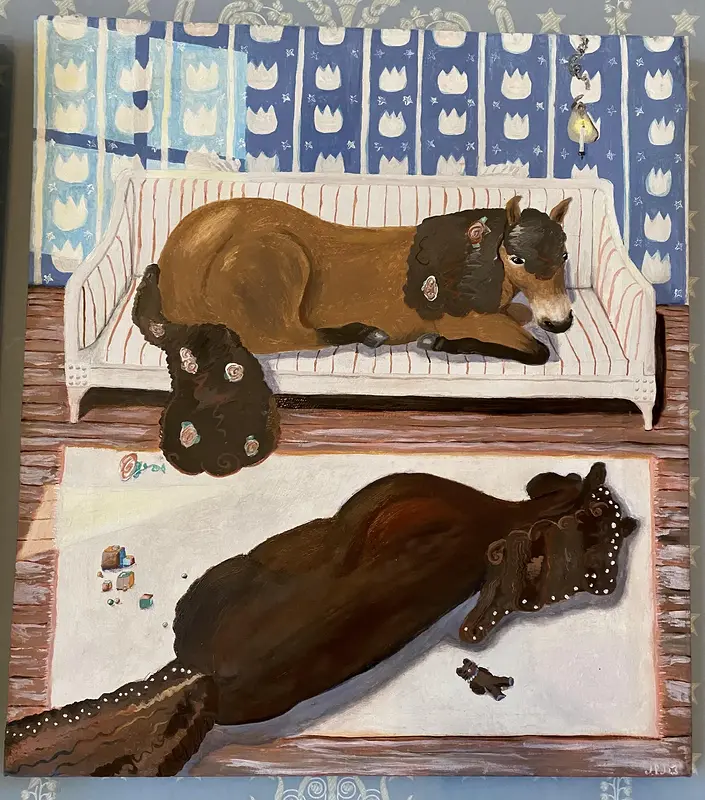 Oljemålning Jazz och Balett av Judith Palm