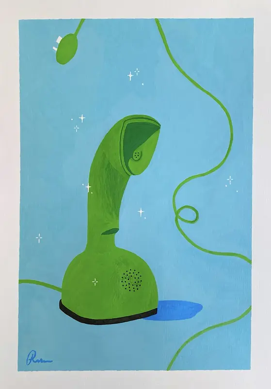 Akrylmålning 040- av Rebecca Zhu Hansson