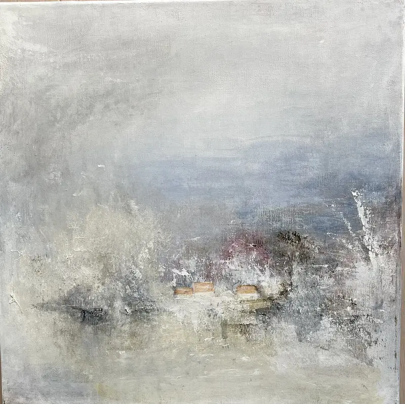 Akrylmålning Sommarfeeling av Kerstin Mattsson