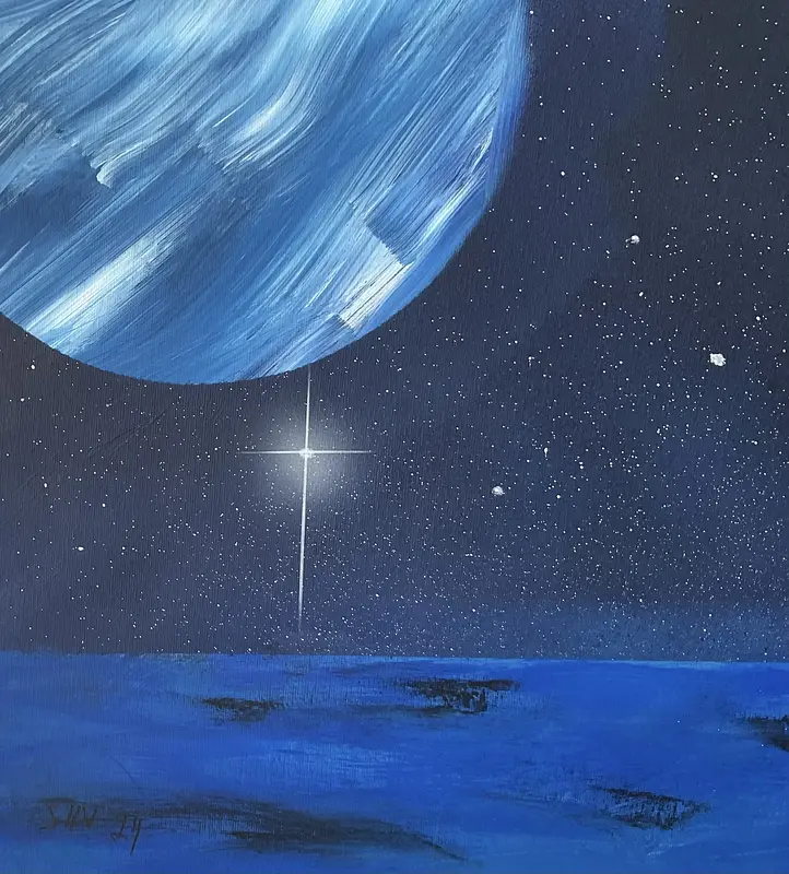 Del av; stjärnor i det blå av Sven Höglund Velasquez