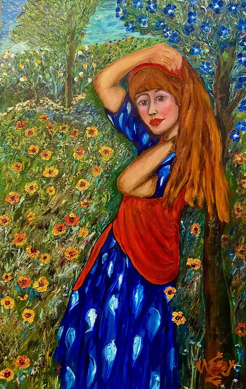 Oljemålning av Kristina Rosenbecker