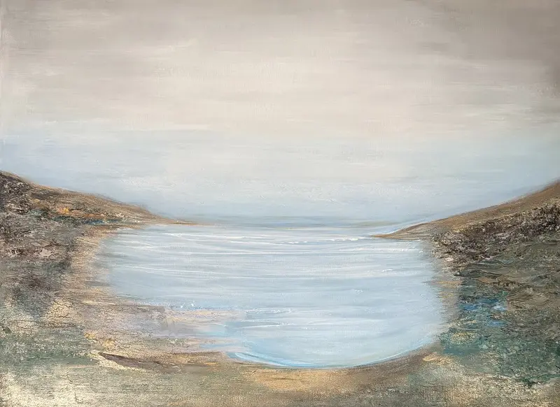 Akrylmålning A new day has come av Sofie Öcking