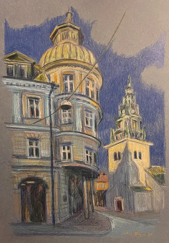 Skygga på St. Larskyrkan - Linköping av Siri Berlin