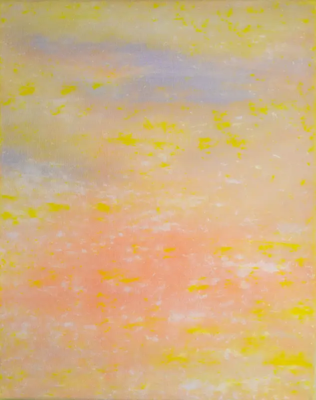 Oljemålning GOLDEN HOURS av Malin Sahlén