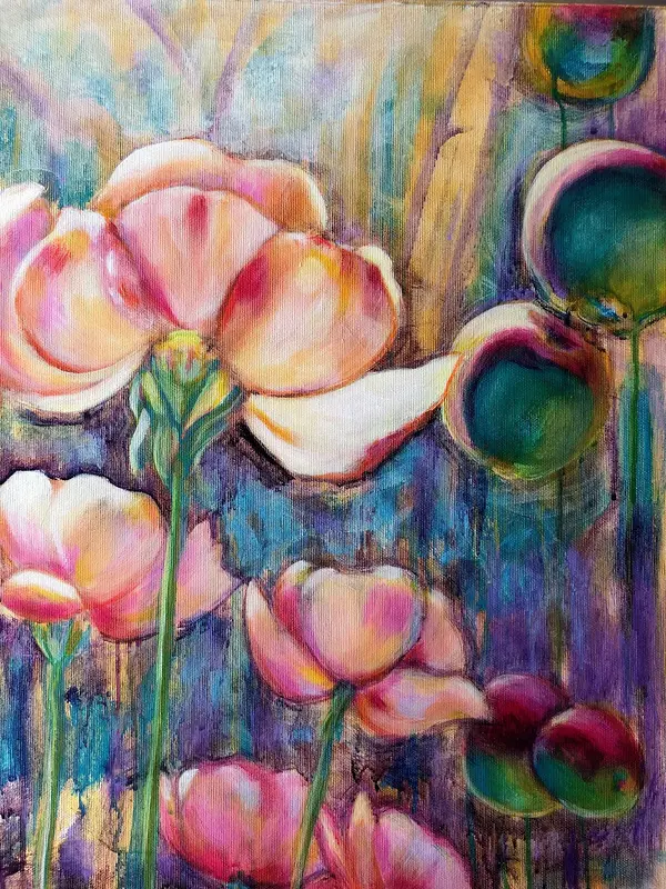 Oljemålning Mot ljuset av Nina Wedborn