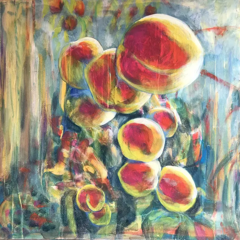 Solvarma persikor av Nina Wedborn