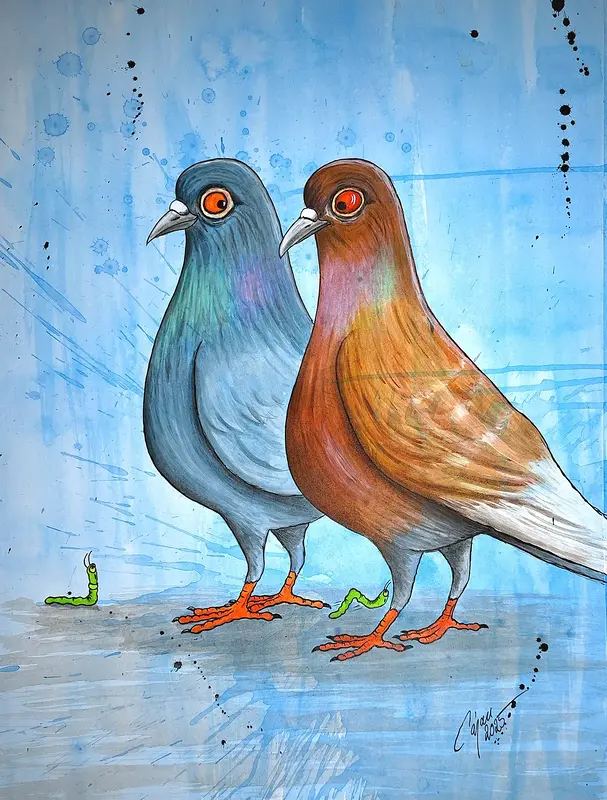 Vårflört av Carina Cajan Jansson