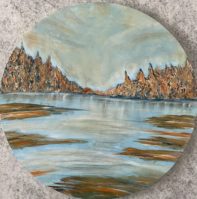 Akrylmålning av Erlinda Nordh