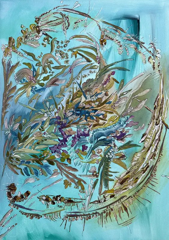 Akrylmålning Wind blows av Angelika Arctadía