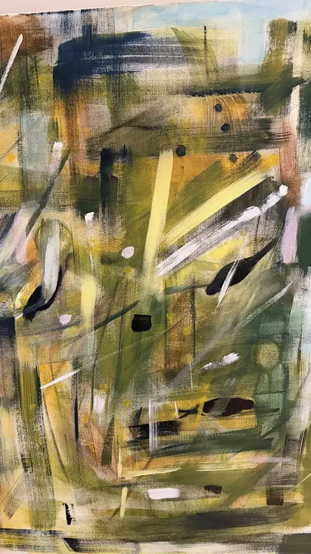 Akrylmålning Birds av Susanne Lindequist