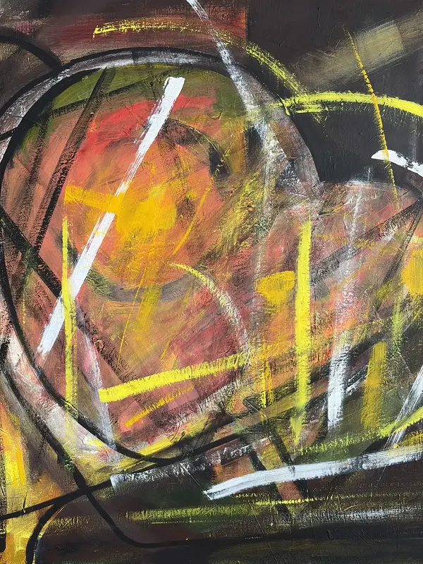 Akrylmålning Hjärta av Susanne Lindequist