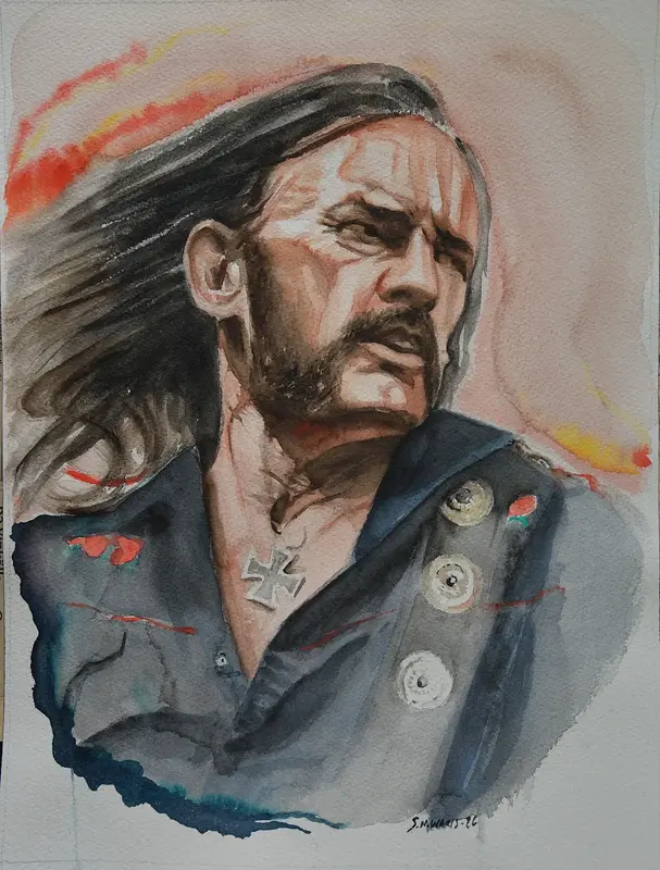 Akvarell Lemmy av Susanna Holmén Waris