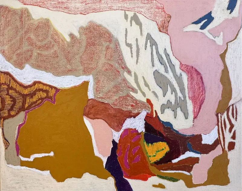 Oljemålning Field notes av Anna Forster