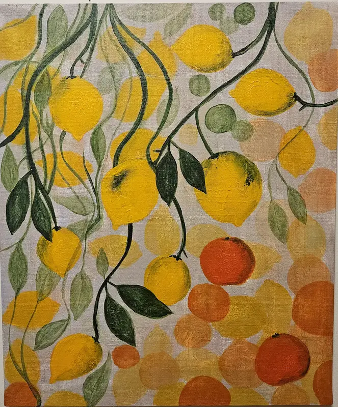 Akrylmålning Limone av Anna-Karin Tano