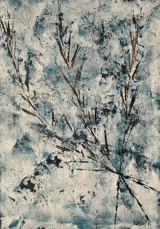 Akrylmålning Bukett av Ninni Andersson