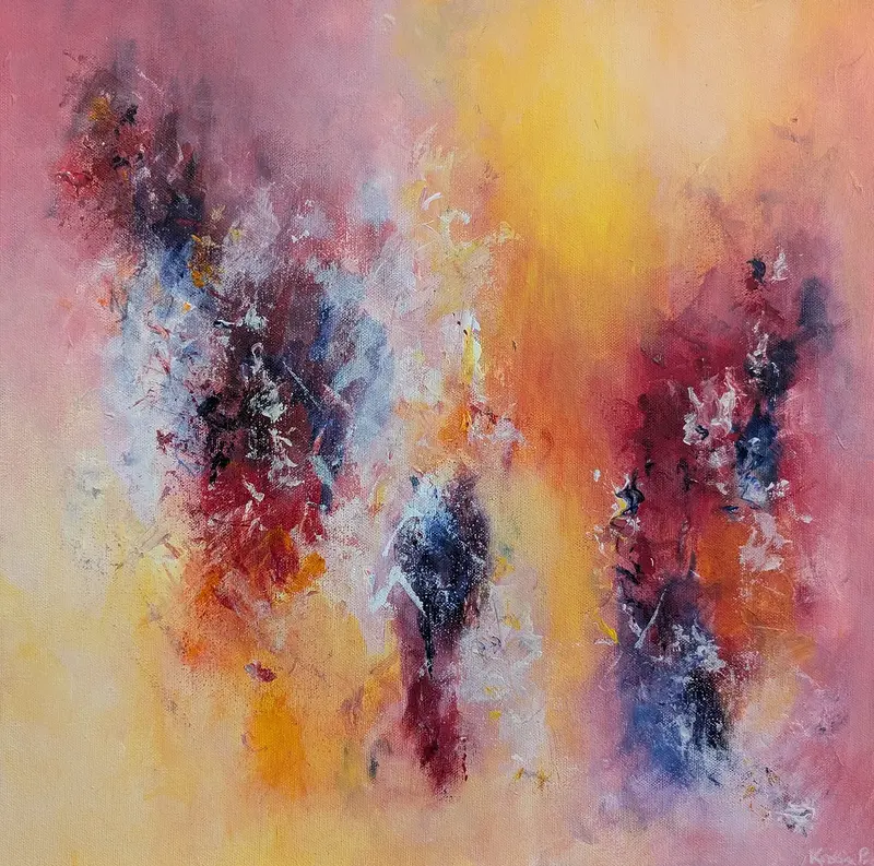 Akrylmålning Spring is coming av Kristina Paidar