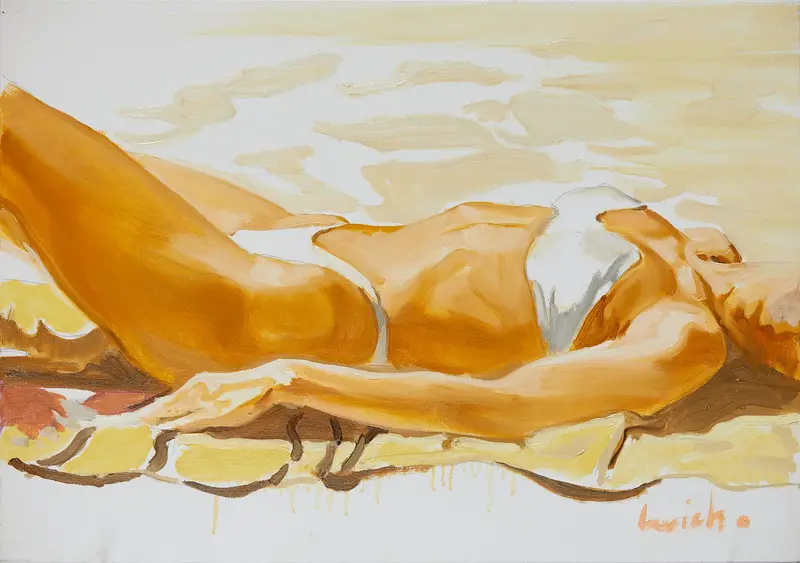 Oljemålning L’uomo Che Guarda – VII av Alexander Levich