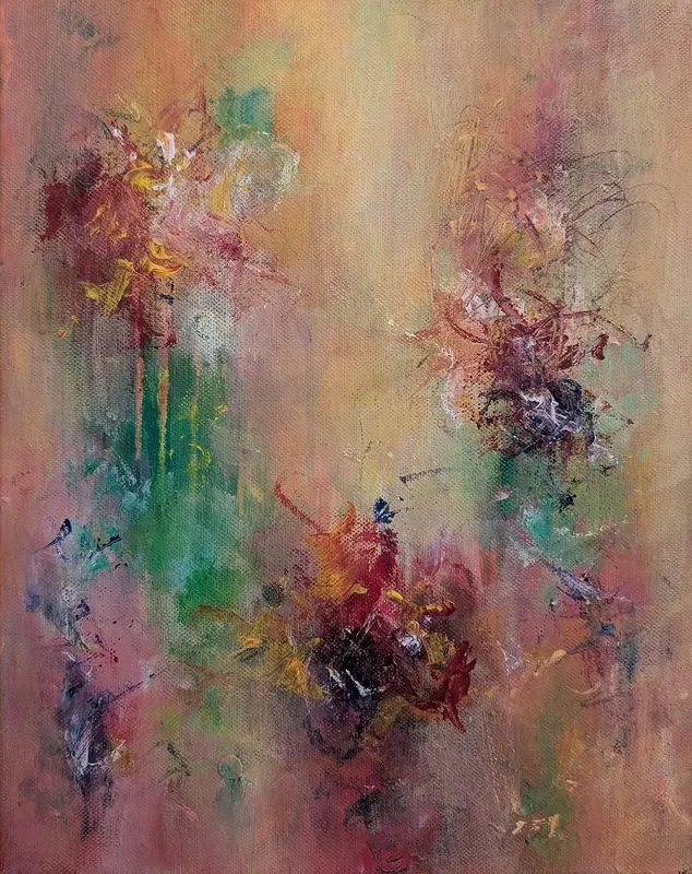 Akrylmålning Långt bortom nätter och dagar av Kristina Paidar