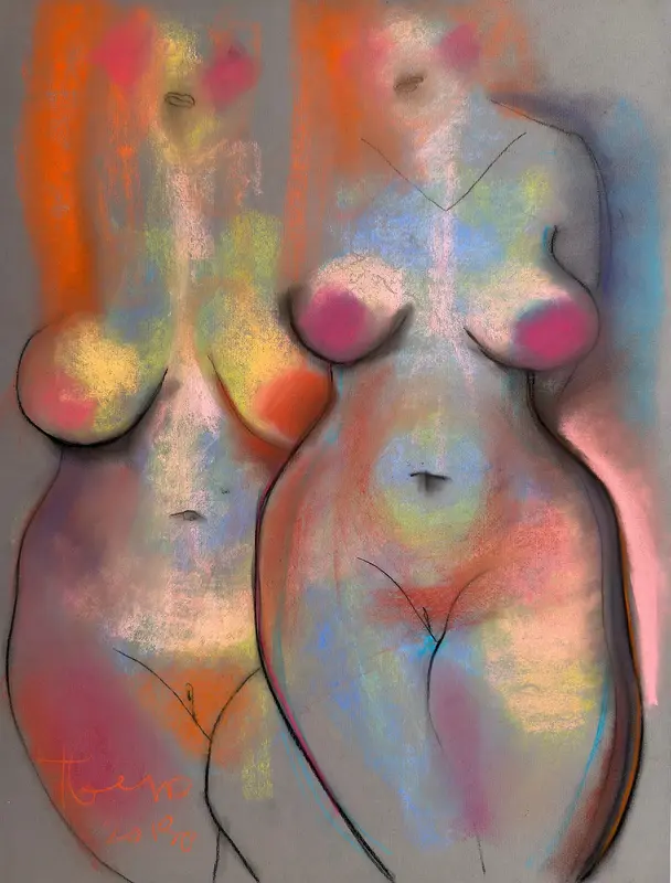 Pastel Nudes XXVII av Ivan Tverdun